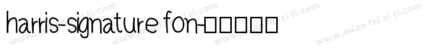 harris-signature fon字体转换
